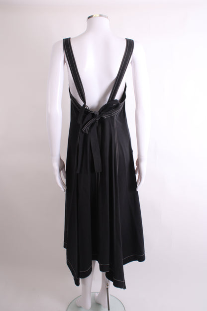 Ulla Johnson S/S Contrasting Stitch Dress Black/ White 12 | O/S, Black