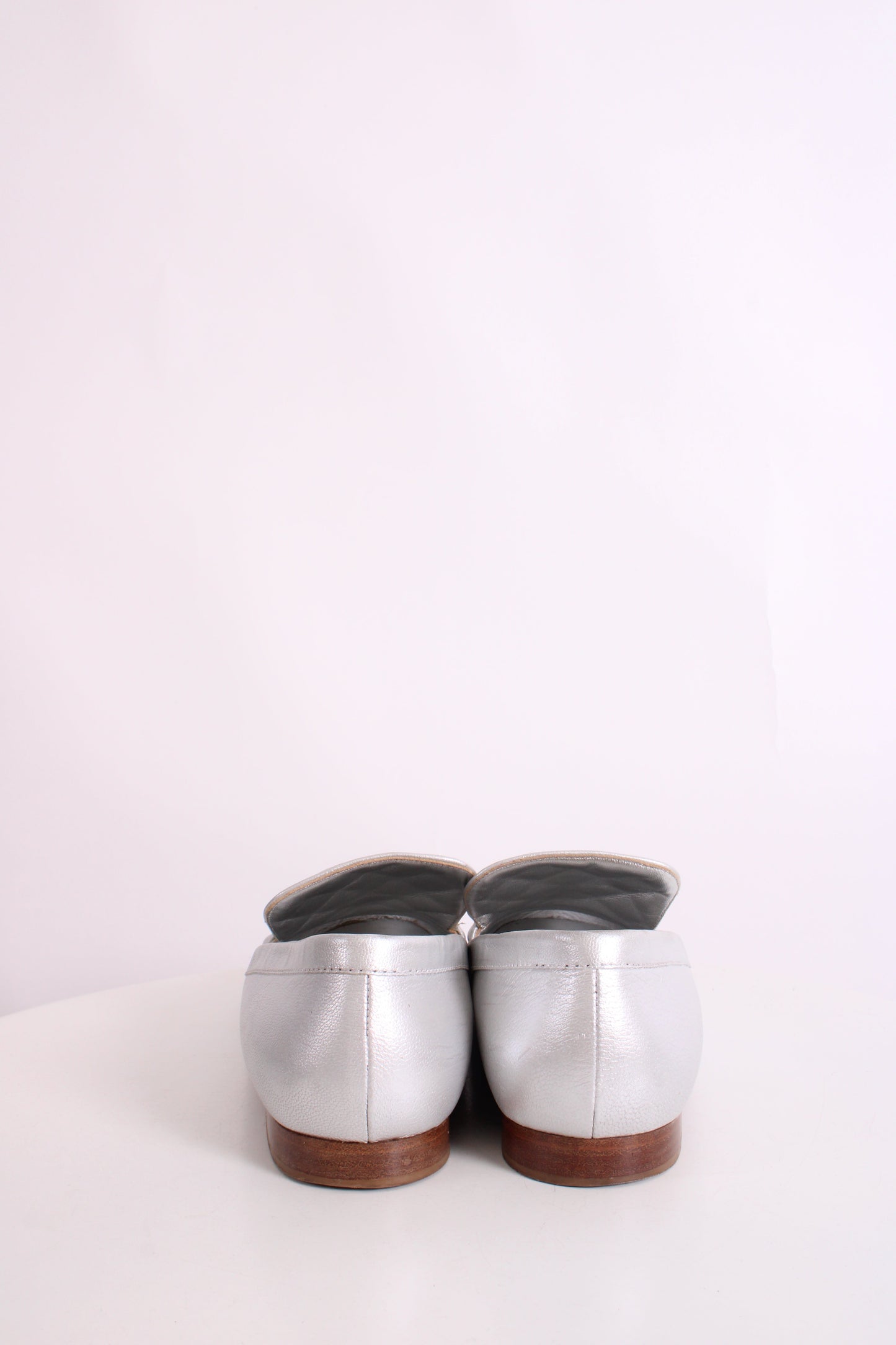Chanel CC Loafers Silver 40 | O/S, Silver