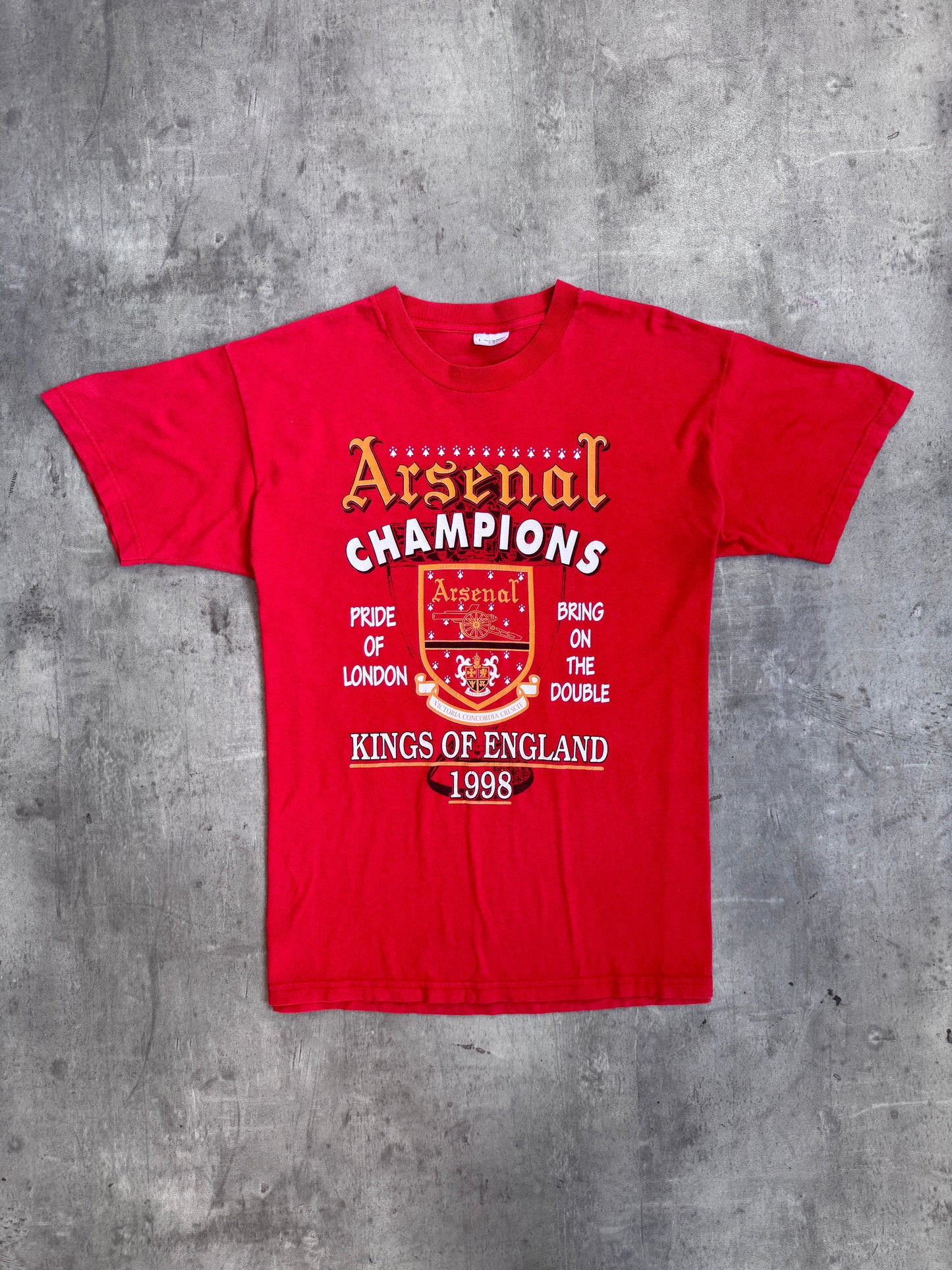 1998 Arsenal FC 'Kings of England' Single Stitch Graphic Tee