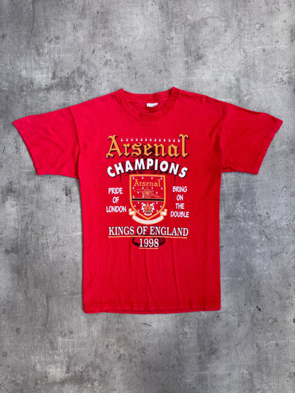 1998 Arsenal FC 'Kings of England' Single Stitch Graphic Tee