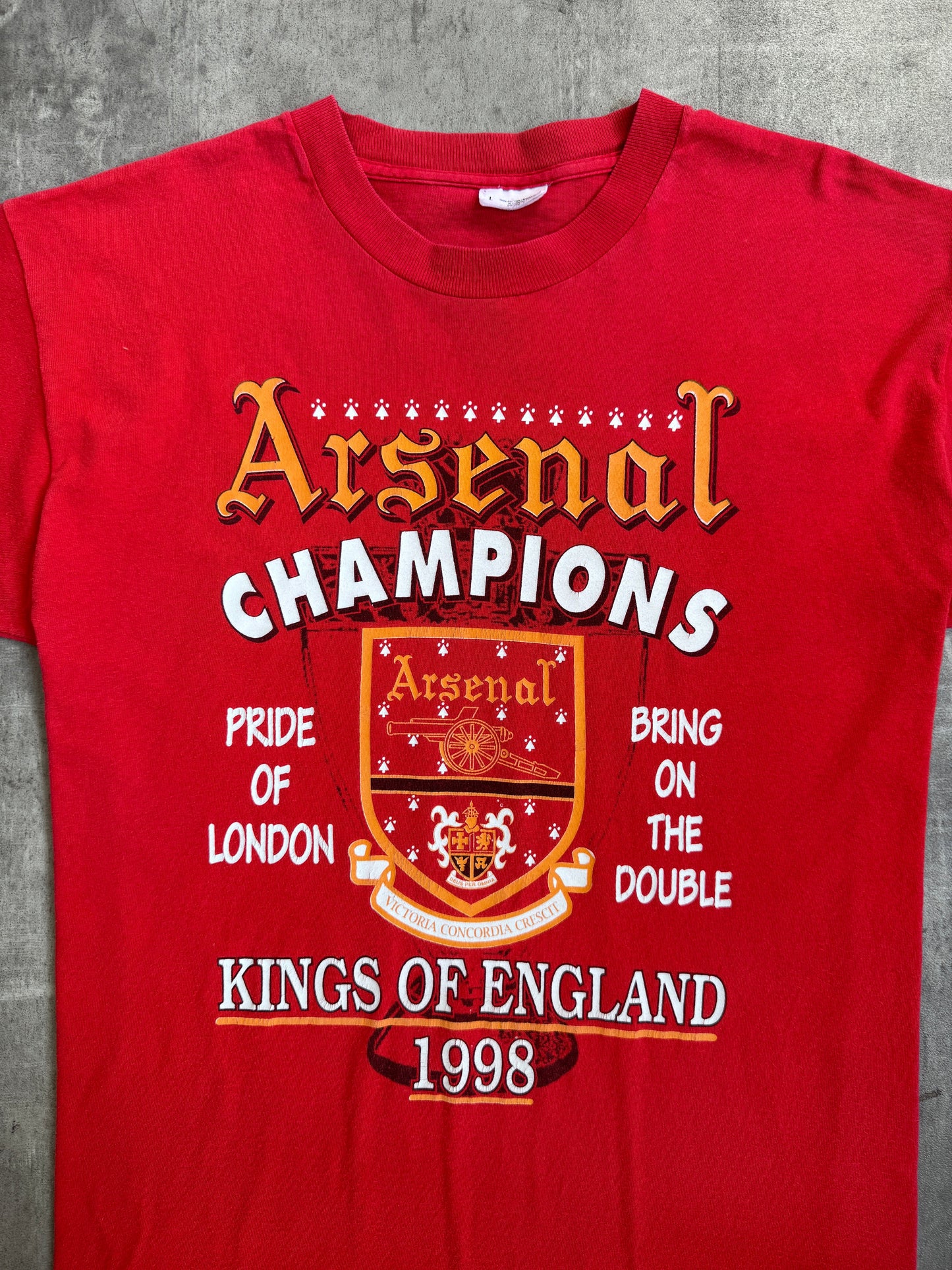 1998 Arsenal FC 'Kings of England' Single Stitch Graphic Tee