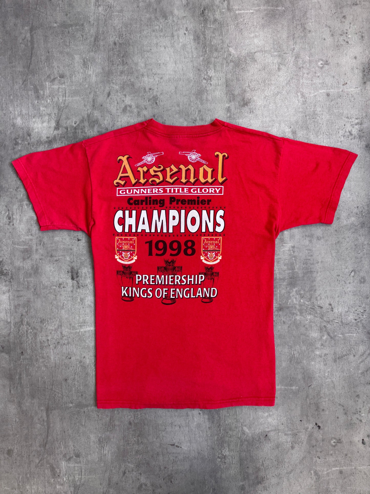 1998 Arsenal FC 'Kings of England' Single Stitch Graphic Tee