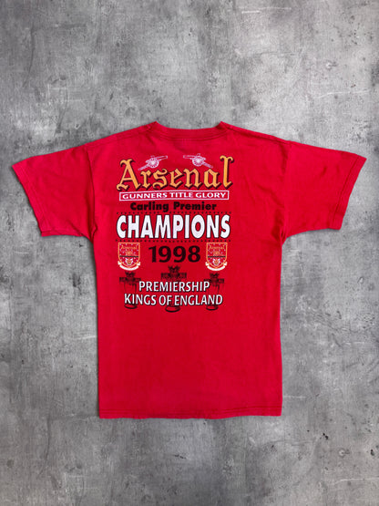 1998 Arsenal FC 'Kings of England' Single Stitch Graphic Tee