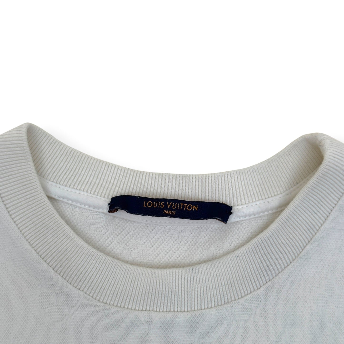 LOUIS VUITTON MONOGRAM SIGNATURE 3D POCKET T-SHIRT WHITE M | Medium, White