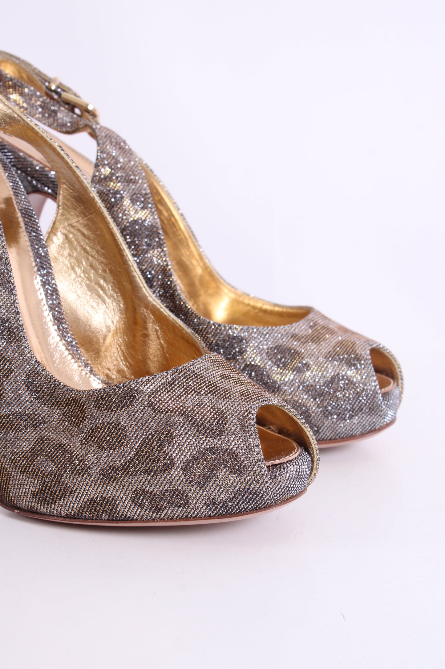 Gianvito Rossi Glitter Lepoard Heels glitter lepoard 37.5 | O/S, Glitter Leopard