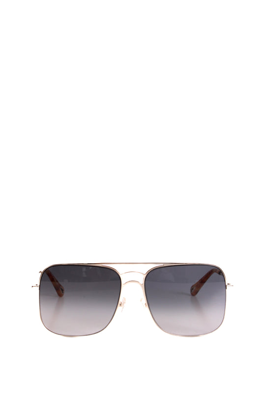 Chloe Blue Tint Sunglasses Silver | O/S, Blue