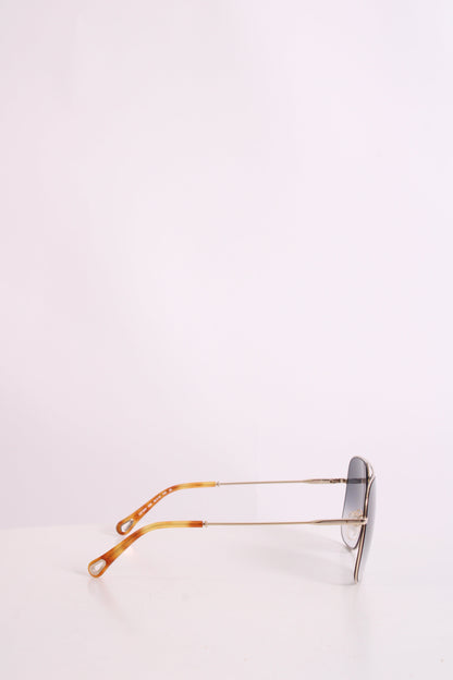 Chloe Blue Tint Sunglasses Silver | O/S, Blue