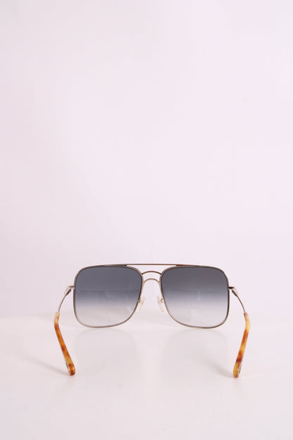 Chloe Blue Tint Sunglasses Silver | O/S, Blue