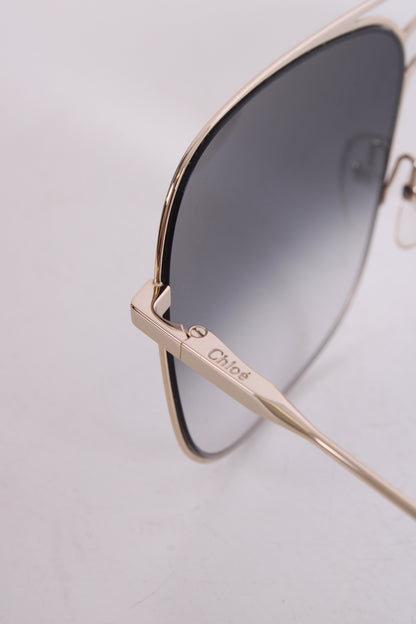 Chloe Blue Tint Sunglasses Silver | O/S, Blue