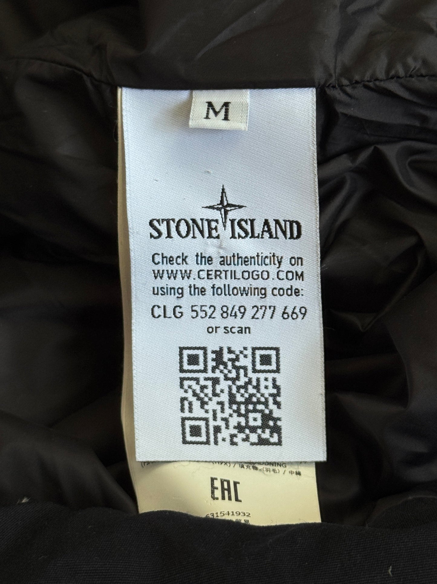 A/W 2015 Stone Island Black Wool Leather Detailed Down Feather Puffer (Sold As Seen)