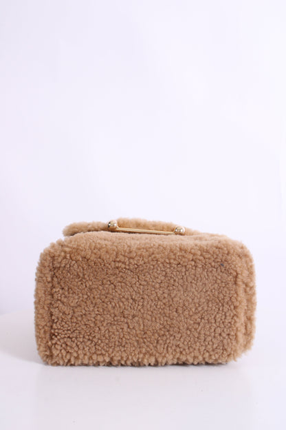 Strathberry Shearling Mosaic Nano Bag Tan | O/S, Tan
