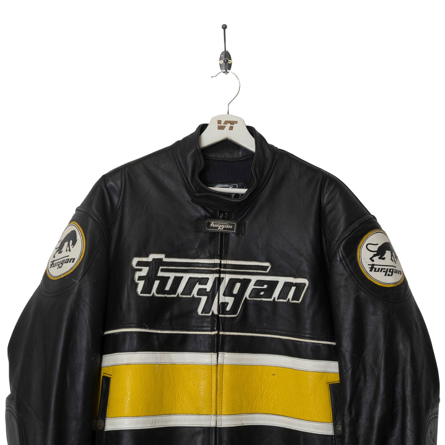 Turjgan Tri-Tone Moto Leather Racing Jacket