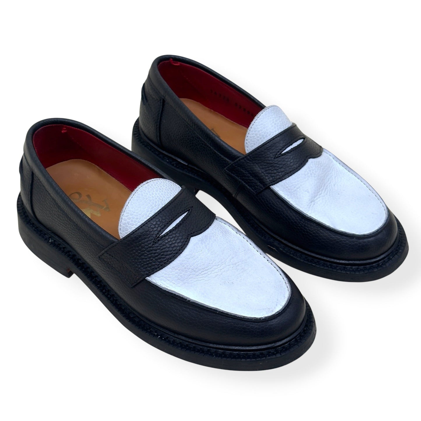 BLACKSTOCK & WEBER ELLIS LOAFERS BLACK / WHITE US6.5 / UK5.5 | UK 5.5, Black