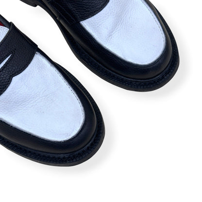 BLACKSTOCK & WEBER ELLIS LOAFERS BLACK / WHITE US6.5 / UK5.5 | UK 5.5, Black