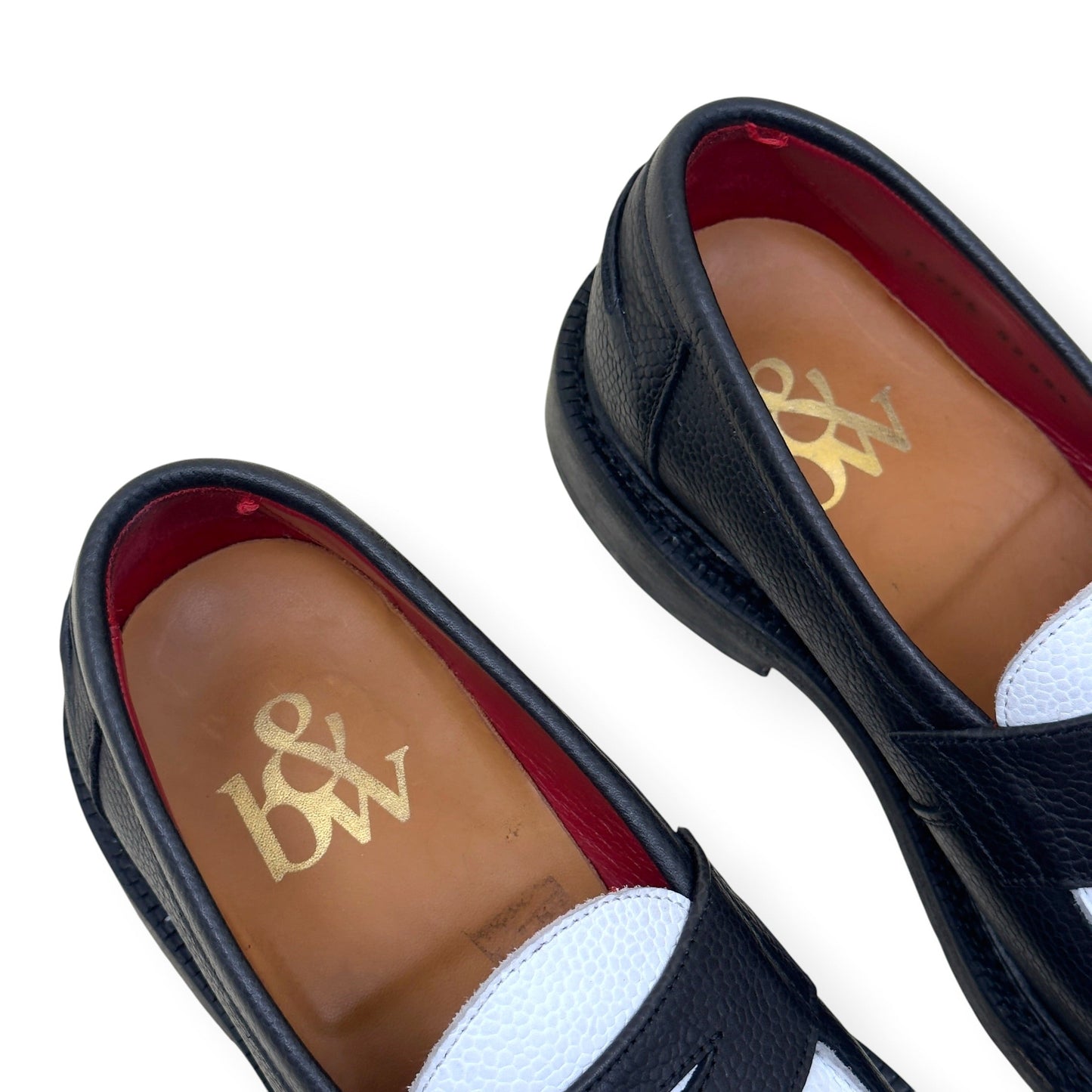 BLACKSTOCK & WEBER ELLIS LOAFERS BLACK / WHITE US6.5 / UK5.5 | UK 5.5, Black