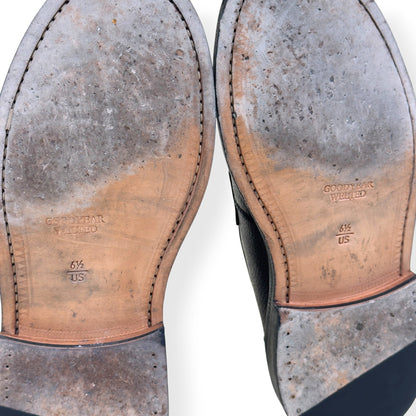 BLACKSTOCK & WEBER ELLIS LOAFERS BLACK / WHITE US6.5 / UK5.5 | UK 5.5, Black