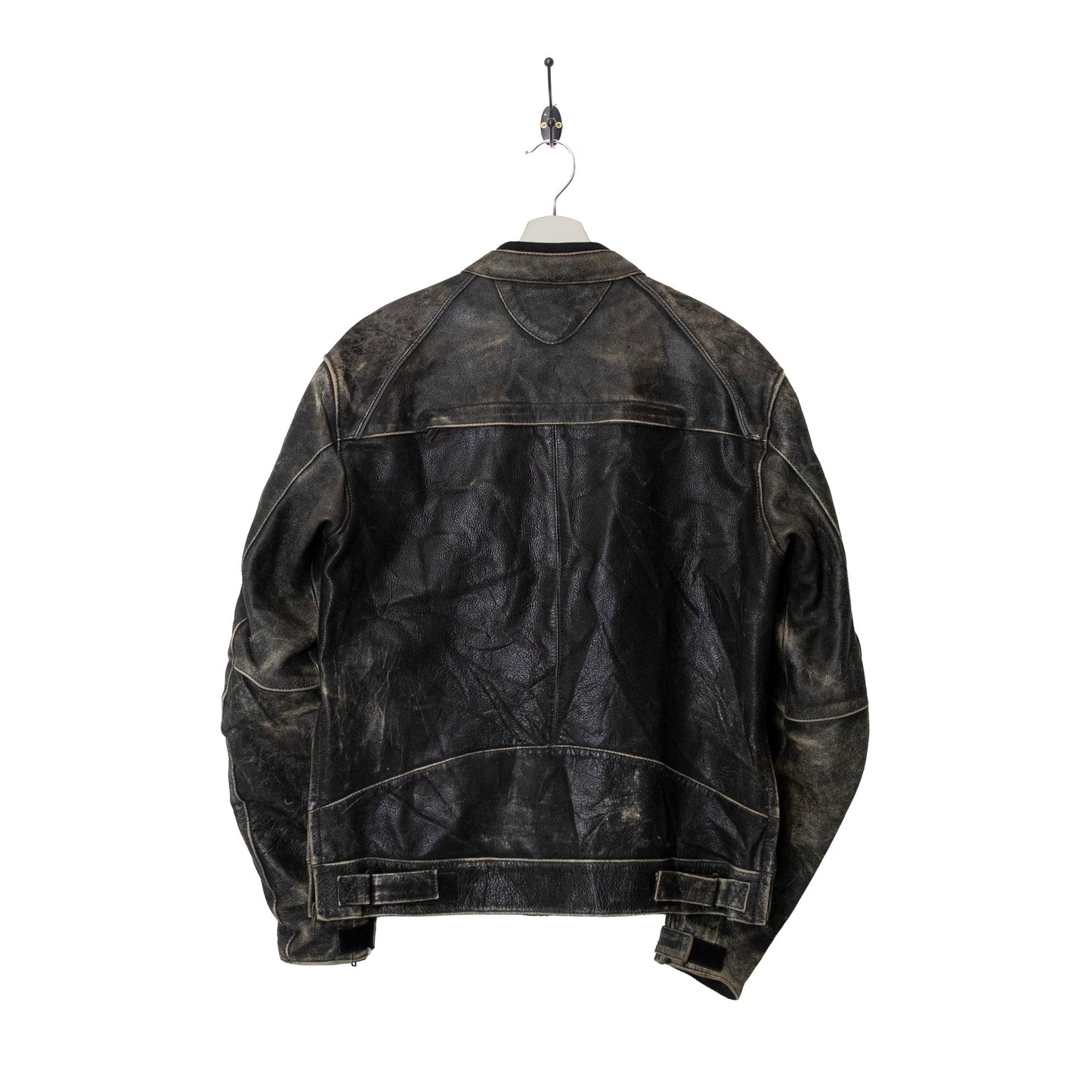 Triumph Motorbikes Weathered Leather Moto Jacket