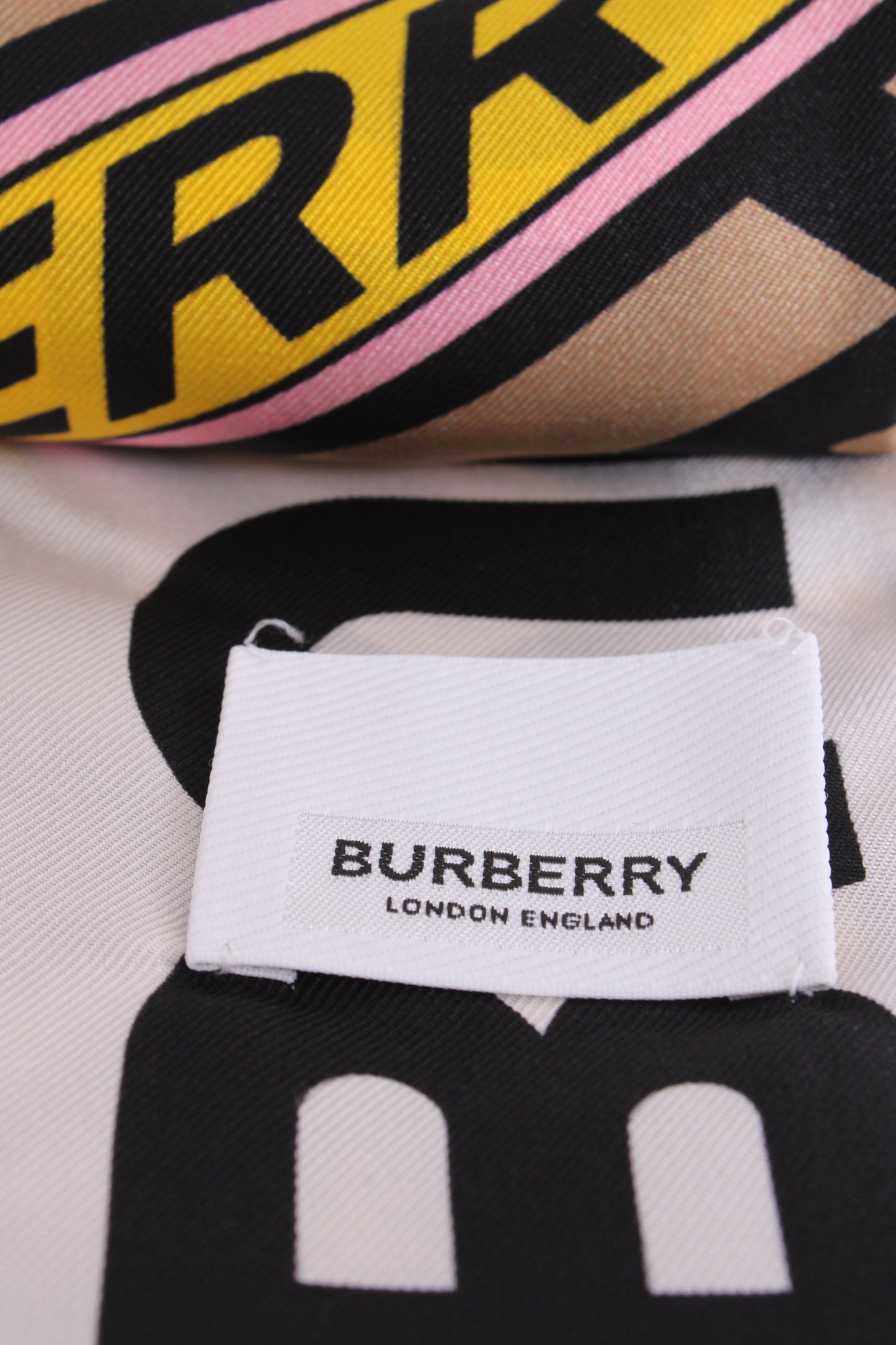Burberry Double Side Logo Twilly Scarf Multi Coloured | O/S, Red