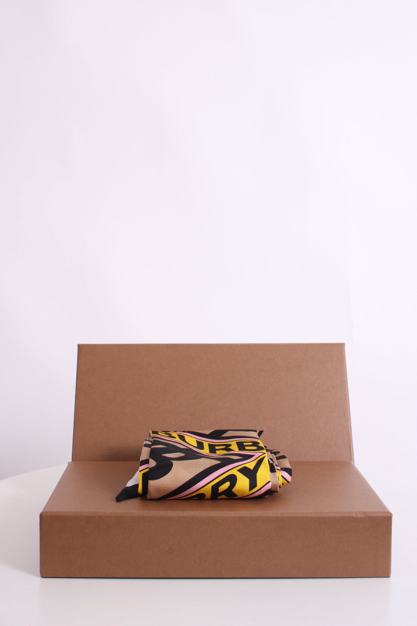 Burberry Double Side Logo Twilly Scarf Multi Coloured | O/S, Red