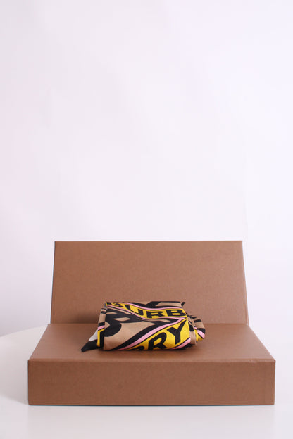 Burberry Double Side Logo Twilly Scarf Multi Coloured | O/S, Red