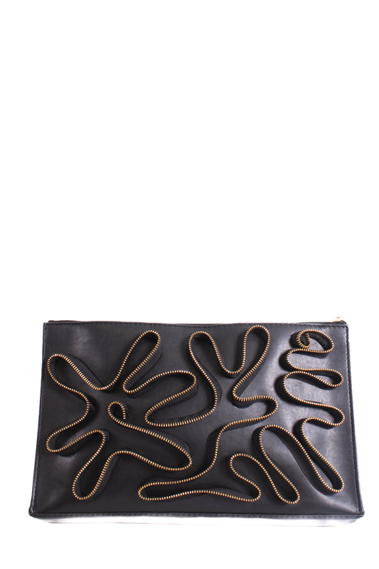 Stella MCcartney Zip Detail Clutch Black | O/S, Black
