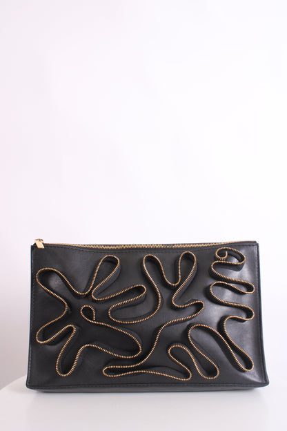Stella MCcartney Zip Detail Clutch Black | O/S, Black