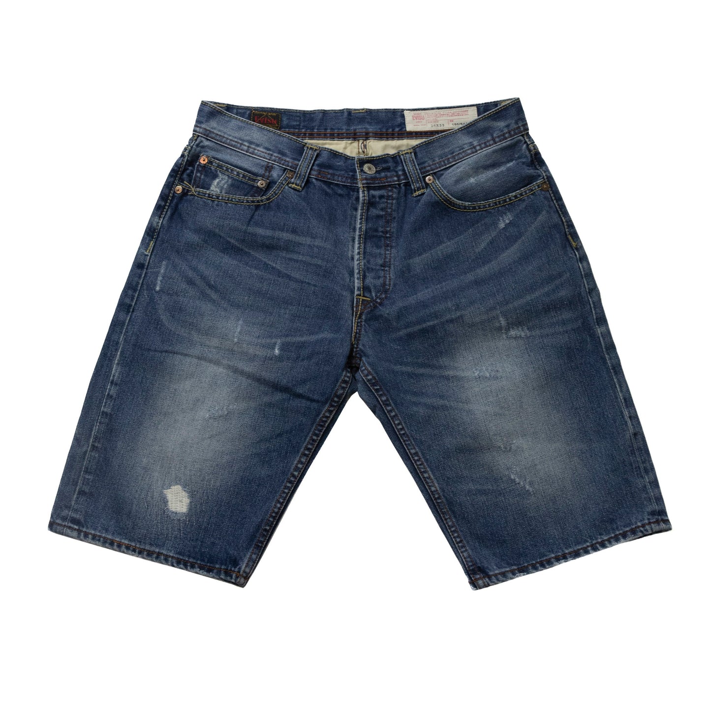 Evisu Lightwash Logo Daicock Denim Jorts