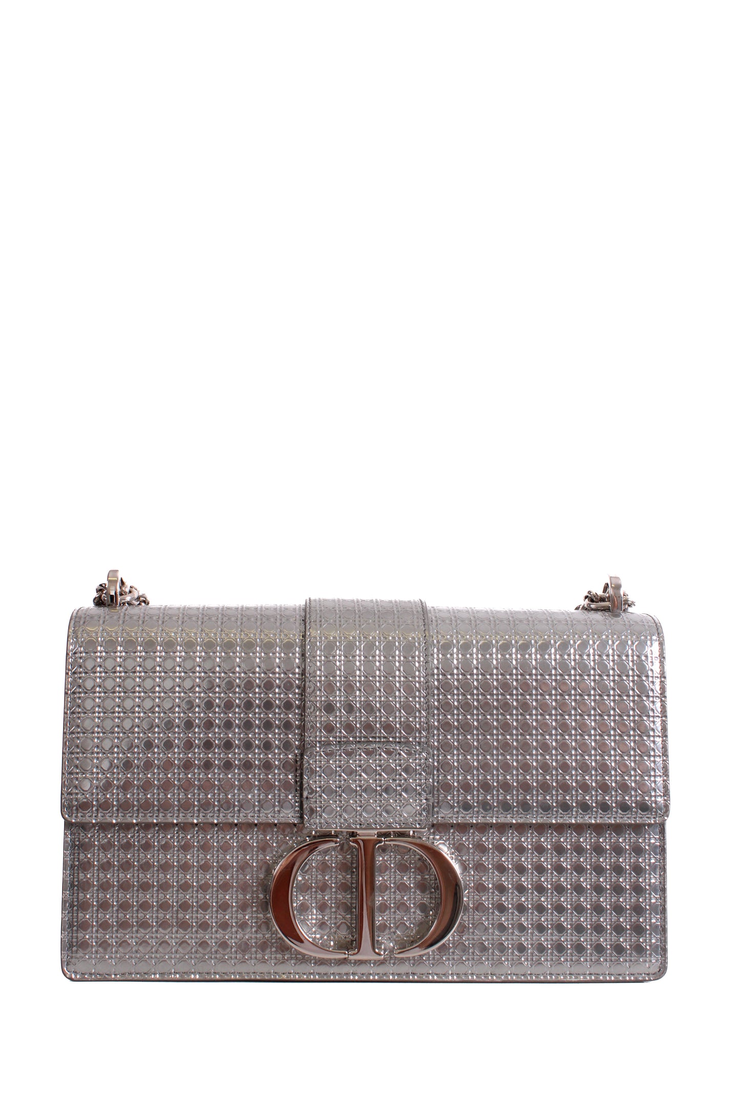 Christian Dior Cannage Montaigne Handbag Silver | O/S, Silver