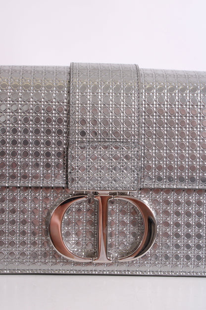 Christian Dior Cannage Montaigne Handbag Silver | O/S, Silver