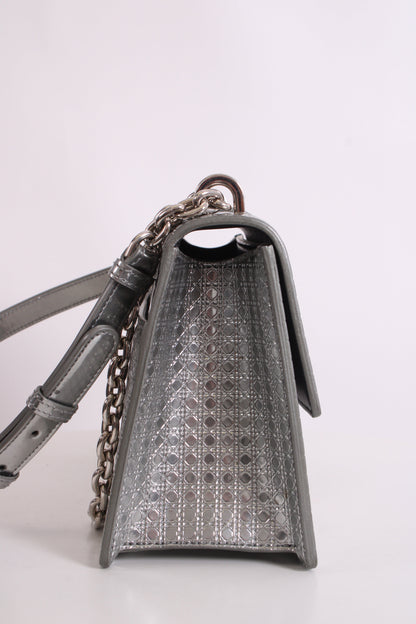 Christian Dior Cannage Montaigne Handbag Silver | O/S, Silver