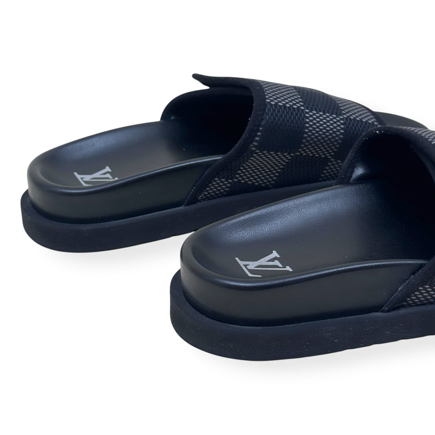 LOUIS VUITTON MIAMI MULES LUXURY BLACK UK6 | UK 6, Black