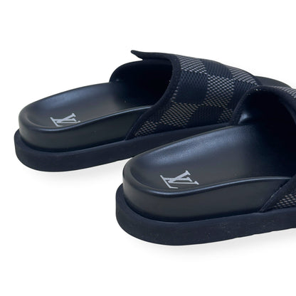 LOUIS VUITTON MIAMI MULES LUXURY BLACK UK6 | UK 6, Black