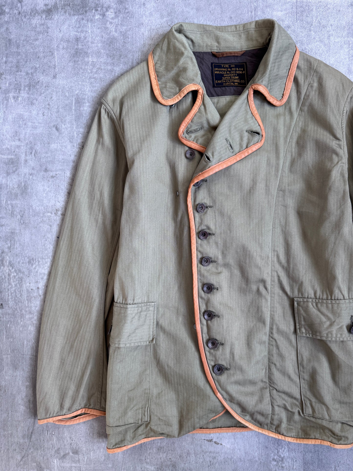 Kapital Khaki 13-Star HBT Hunting Jacket