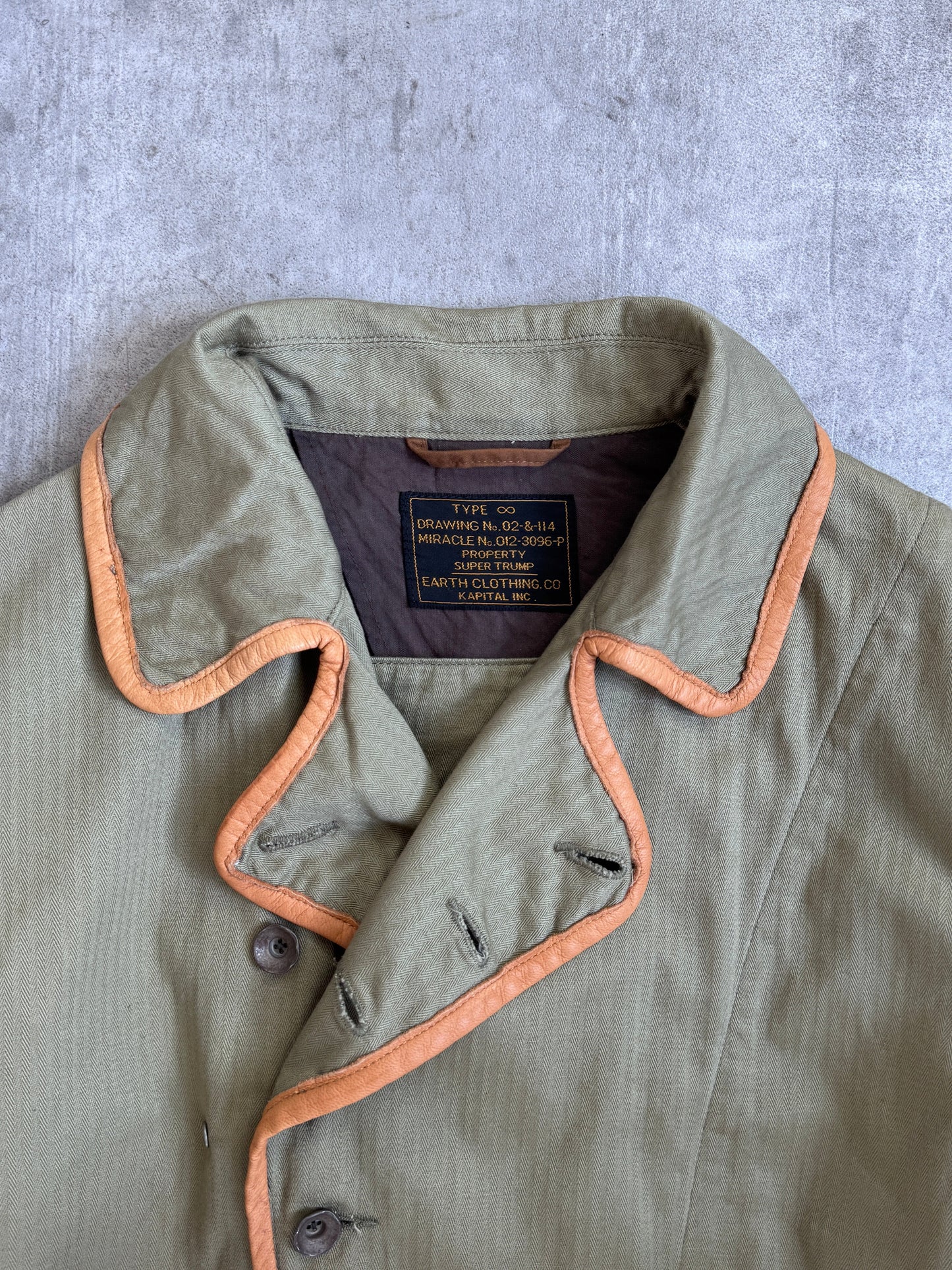 Kapital Khaki 13-Star HBT Hunting Jacket