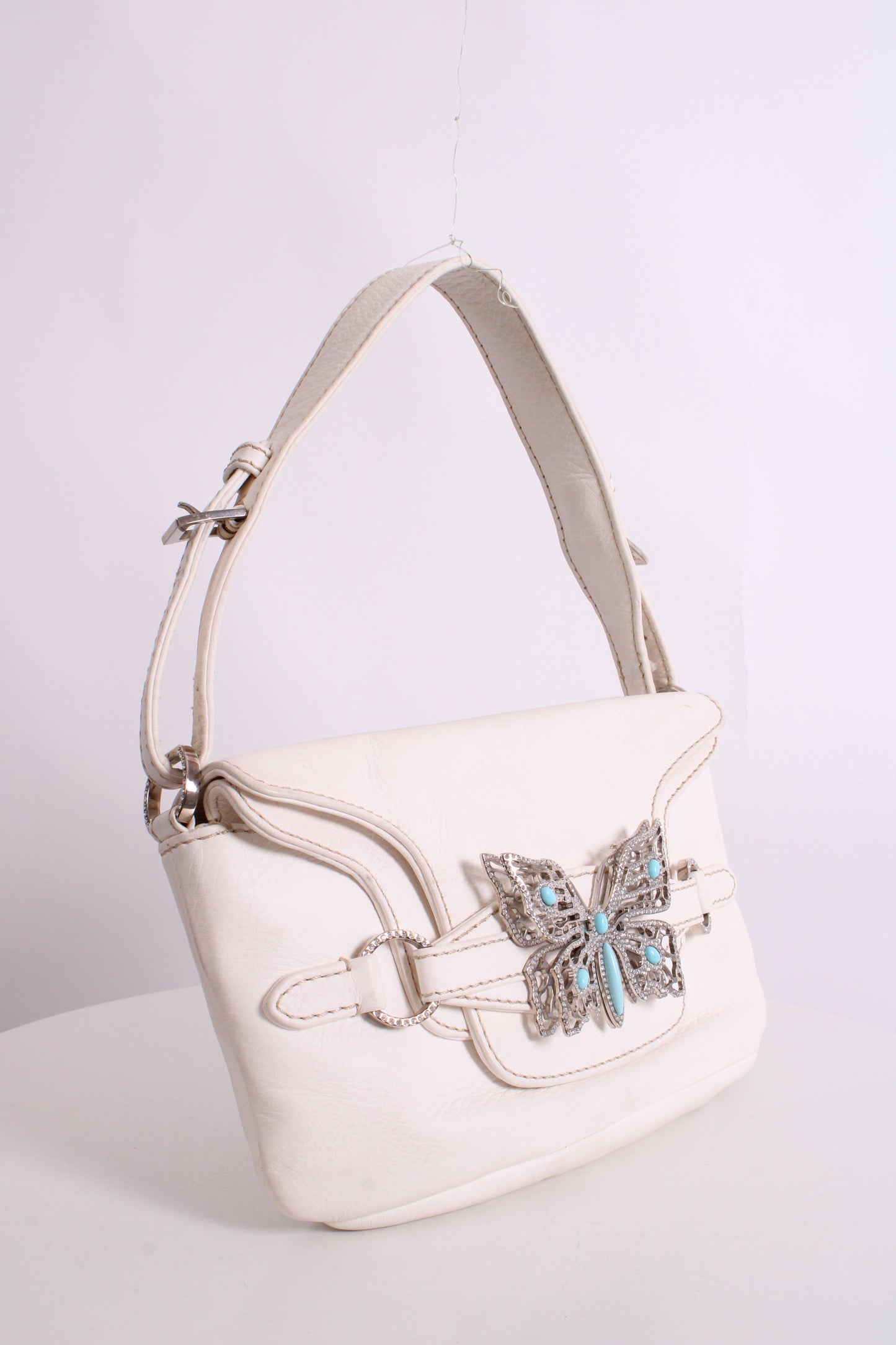 Valentino Butterfly Embellished Leather small bag Cream | O/S, Cream