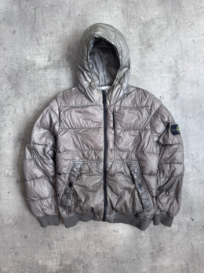Stone Island A/W 2016 Garment Dyed Grey Down Puffer Jacket