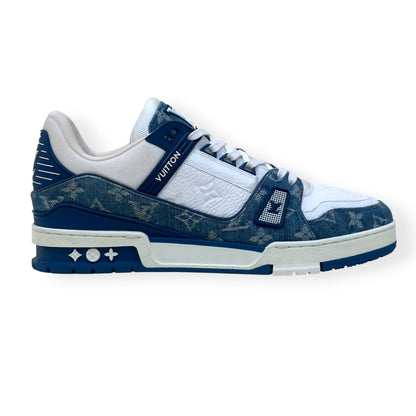 LOUIS VUITTON DENIM LV TRAINER BLUE / WHITE UK9.5 | UK 9.5, Blue