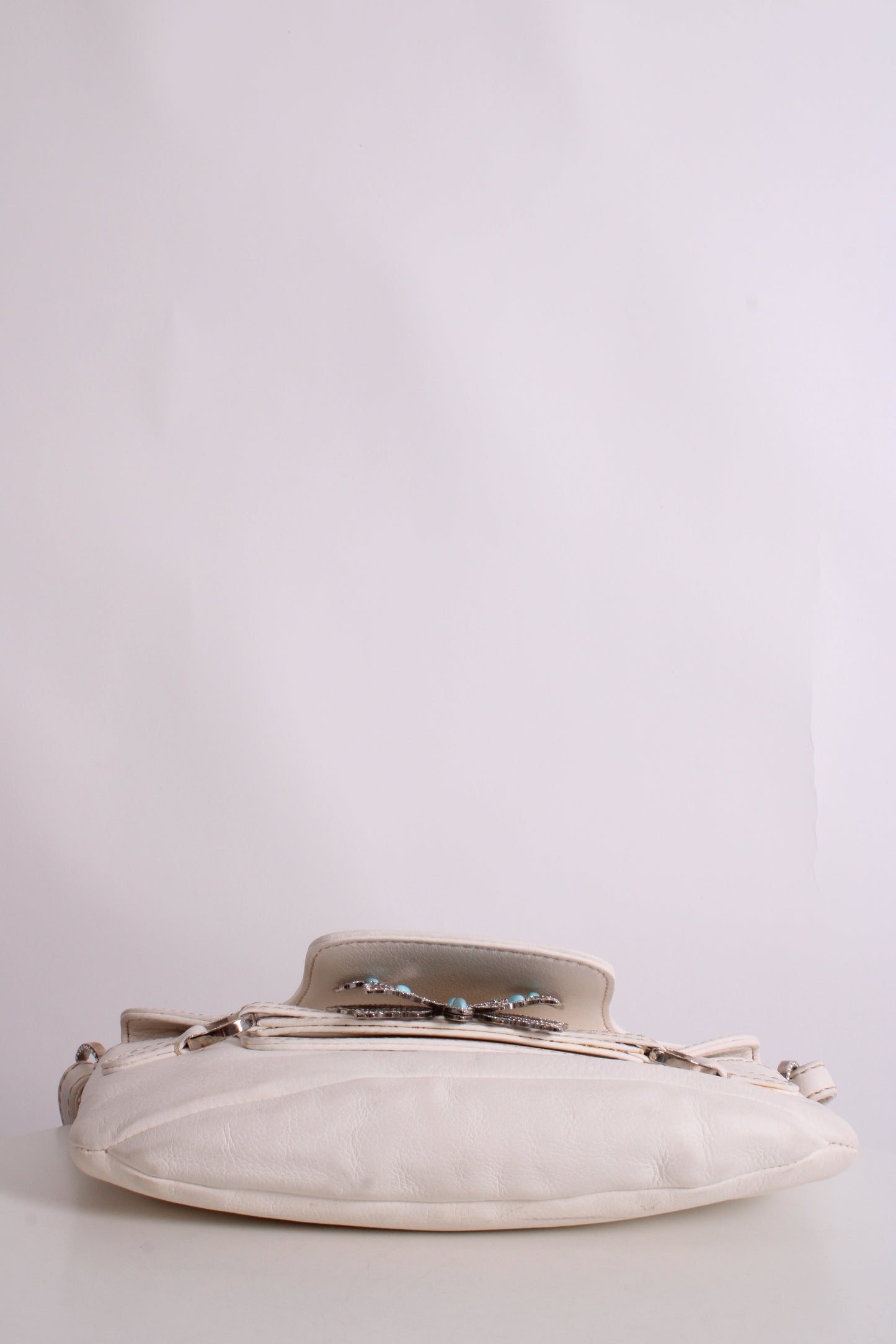 Valentino Butterfly Embellished Leather small bag Cream | O/S, Cream