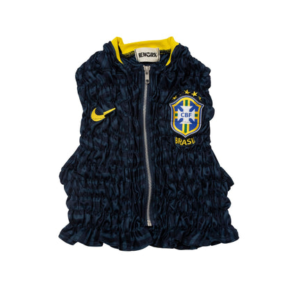 VT Rework : Brazil x Nike Zip Up Shirred Top SC: 5782