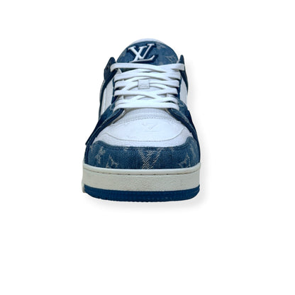 LOUIS VUITTON DENIM LV TRAINER BLUE / WHITE UK9.5 | UK 9.5, Blue
