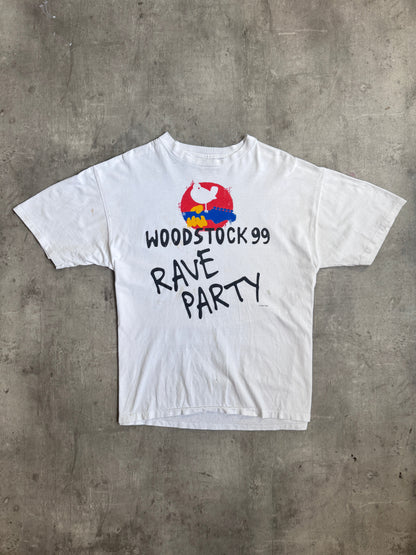 Woodstock 1999 'Rave Party' Single Stich Graphic Tee