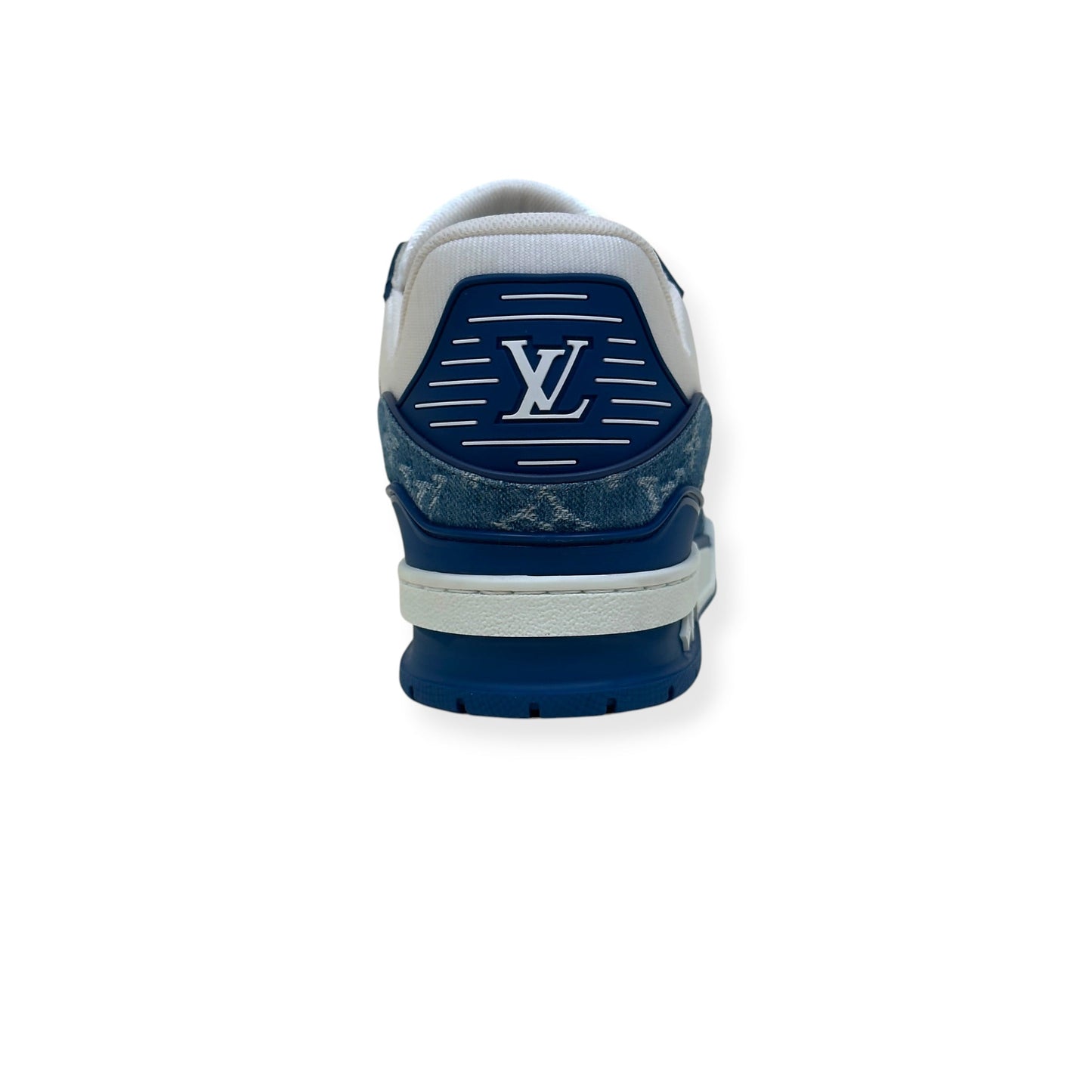 LOUIS VUITTON DENIM LV TRAINER BLUE / WHITE UK9.5 | UK 9.5, Blue