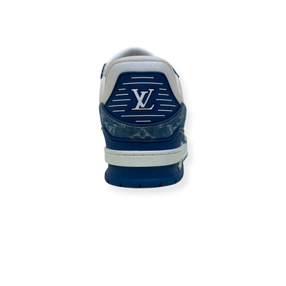 LOUIS VUITTON DENIM LV TRAINER BLUE / WHITE UK9.5 | UK 9.5, Blue
