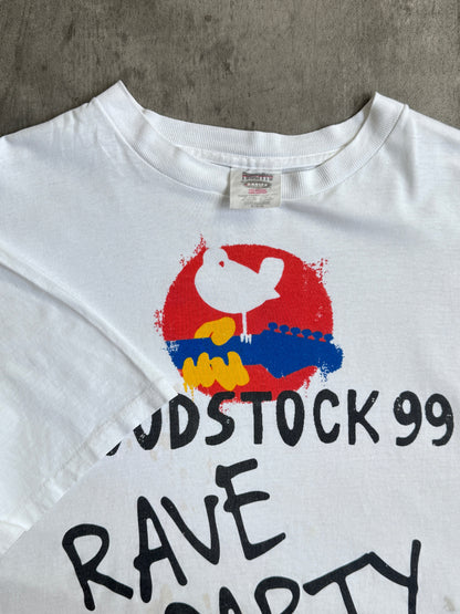 Woodstock 1999 'Rave Party' Single Stich Graphic Tee