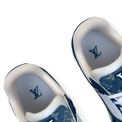 LOUIS VUITTON DENIM LV TRAINER BLUE / WHITE UK9.5 | UK 9.5, Blue