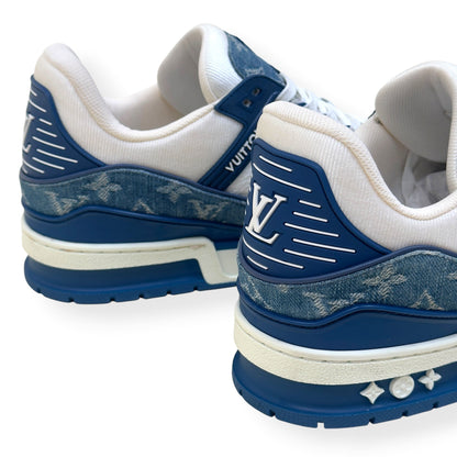 LOUIS VUITTON DENIM LV TRAINER BLUE / WHITE UK9.5 | UK 9.5, Blue