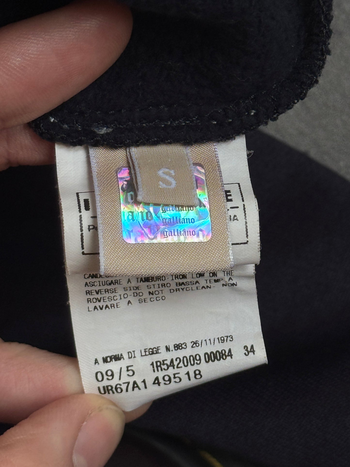 2000's Galliano Wide Neck Full Zip Spellout Track Jacket