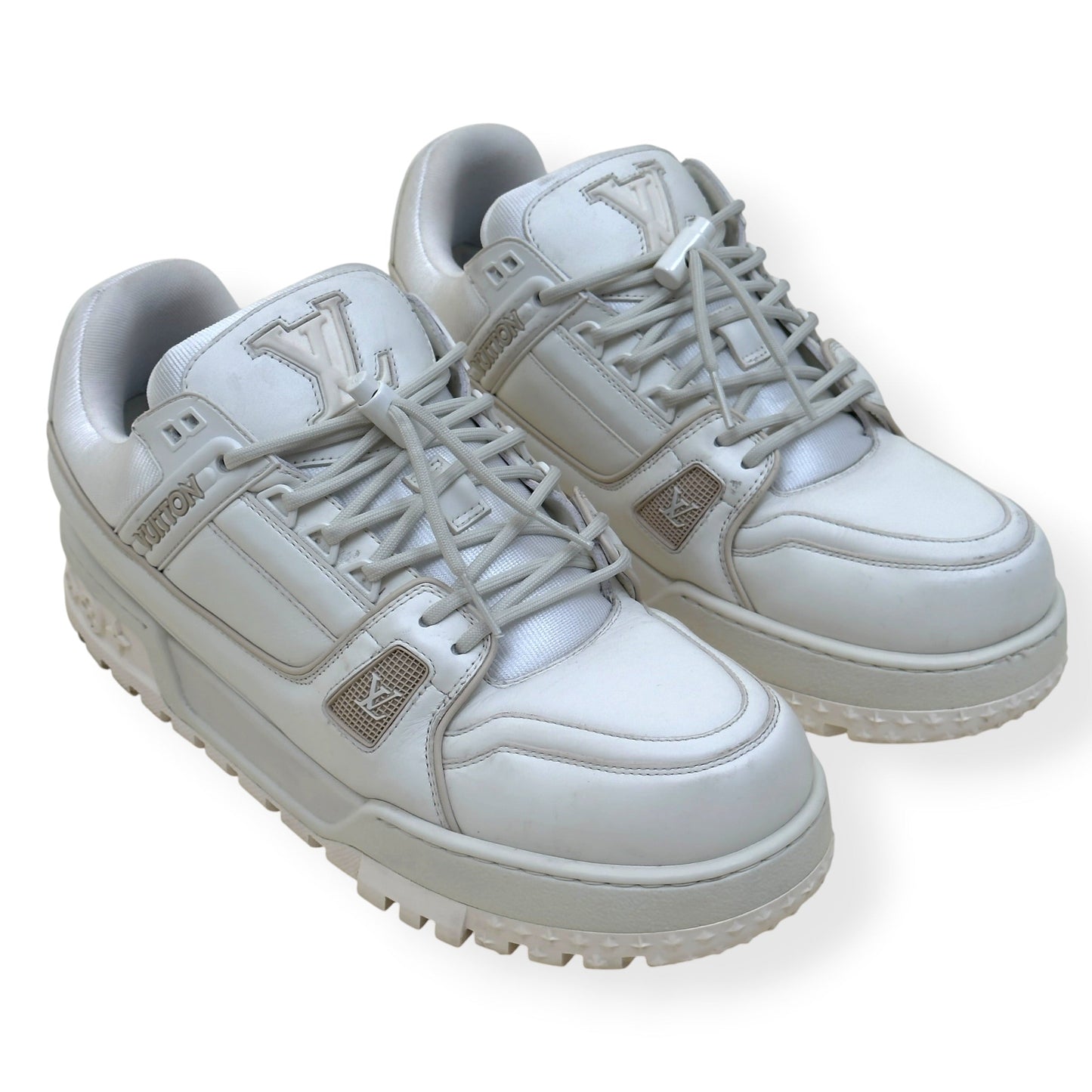 LOUIS VUITTON LV MAXI TRAINER WHITE UK9.5 | UK 9.5, White