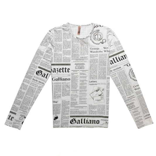 John Galliano Newsprint Tee