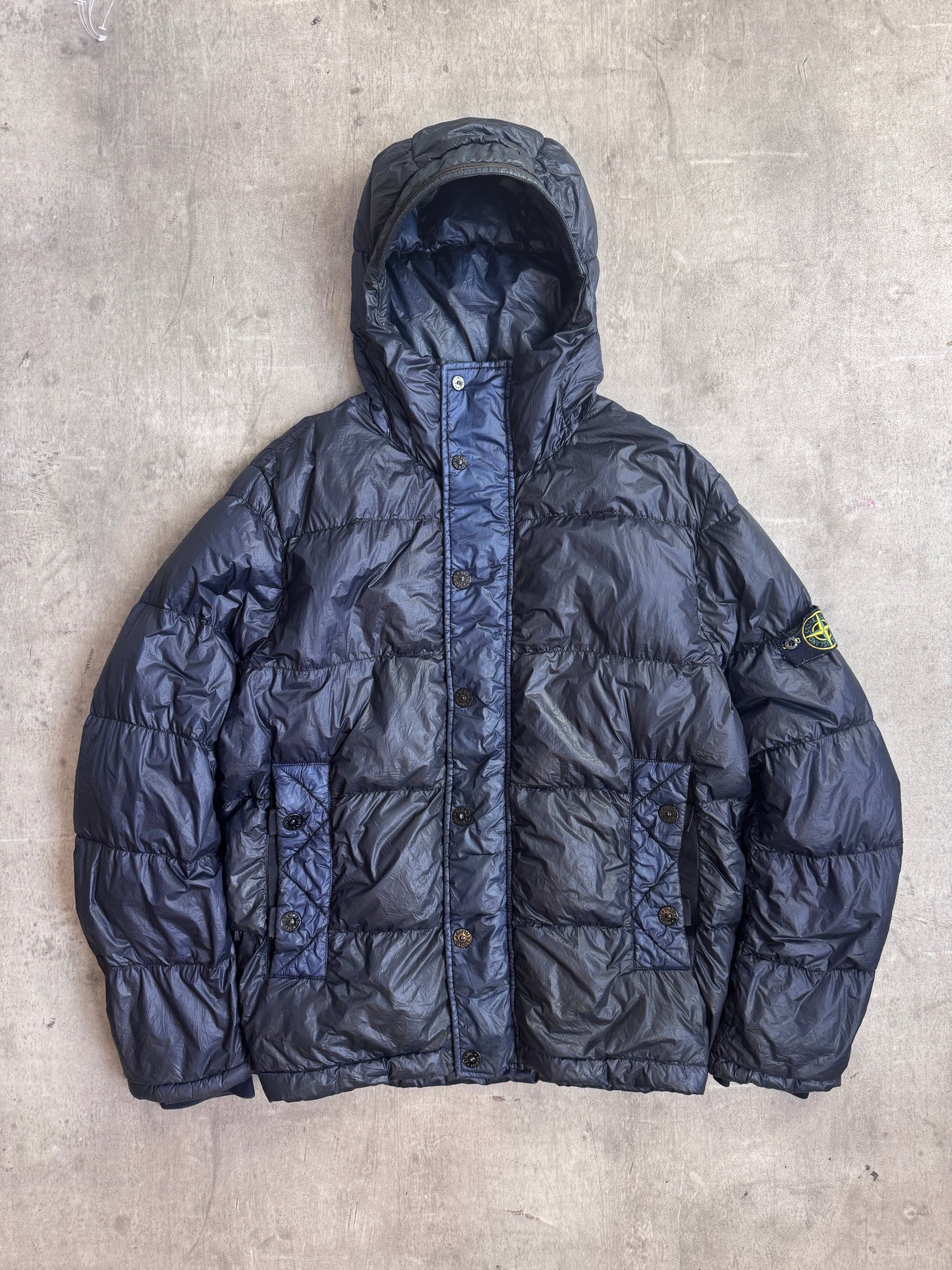 Stone Island A/W 2011 Garment Dyed Crinkle Down Puffer Jacket
